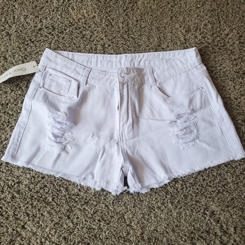 Medium (Size 10) ChouYatou white denim shirts